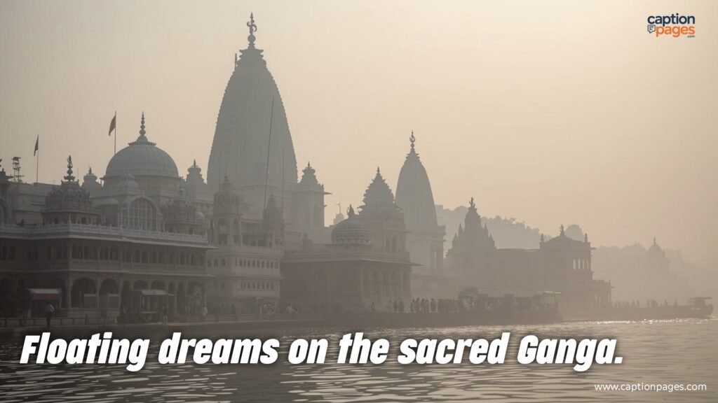 Floating dreams on the sacred Ganga