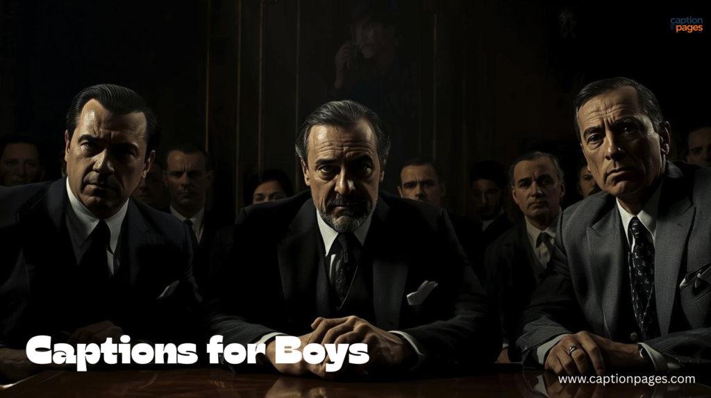 Mafia Reels Captions for Boys