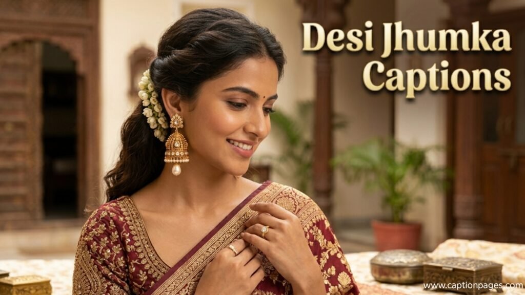 Desi Jhumka Captions