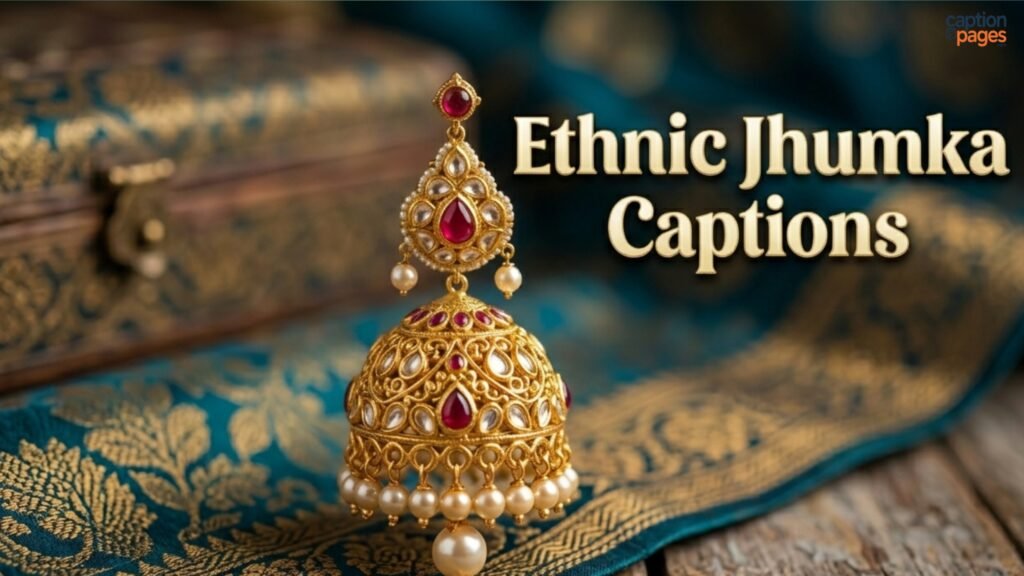 Ethnic Jhumka Captions for Instagram