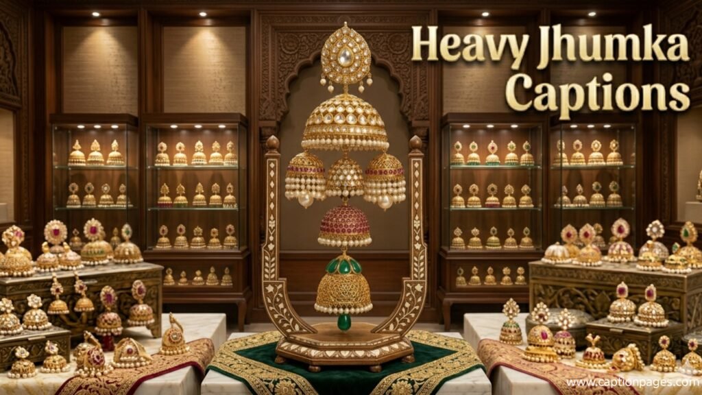 Heavy Jhumka Captions