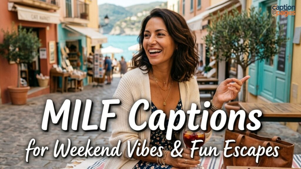 MILF Captions for Weekend Vibes & Fun Escapes
