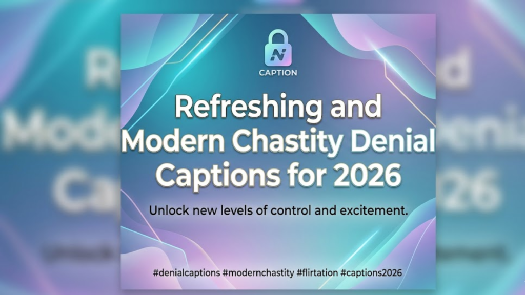 Refreshing and Modern Chastity Denial Captions for 2026