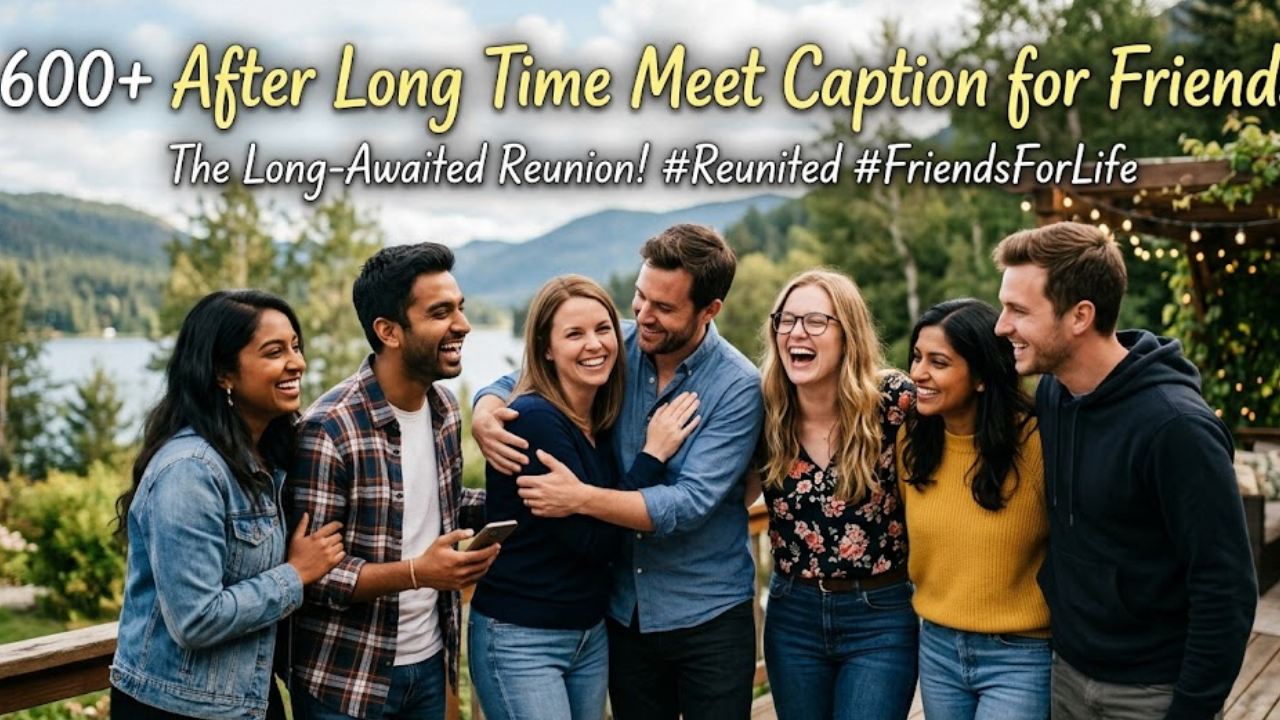 After Long Time Meet Caption for Friends