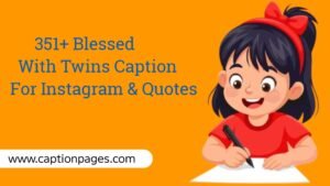 blessed with twins Caption